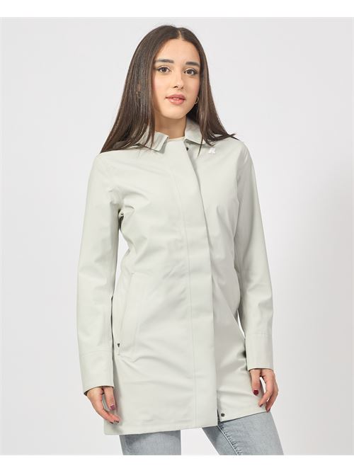 Veste longue femme Mathy de K-way avec capuche et logo K-WAY | K7127JW-MATHY BONDED634